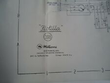 FLOTILLA  SCHEMATIC PHOTOCOPY BY WILLIAMS 1970 ARCADE GAME for sale  Shipping to South Africa