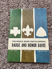The World Book Encyclopedia Badge And Honor Guide 1964 Girls Boys Campfire Girls for sale  Shipping to South Africa