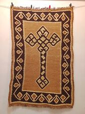 Vintage Beautiful Hand Woven Ethiopian African Wool Rug Wall Hanging Home Decor for sale  Shipping to South Africa