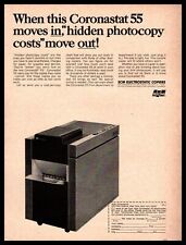 1966 SCM Corp. Coronastat 55 Electrostatic Photocopy Machine Vintage Print Ad for sale  Shipping to South Africa