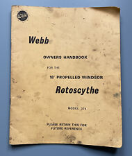 Webb windsor rotoscythe for sale  EXETER