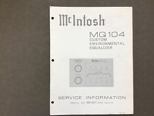 Mcintosh 104 service for sale  Minneapolis