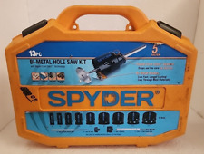 Spyder 11 Piece Bi Metal Steel Hole Cutter Saw Kit w/Blades + Arbors 600887 Read, used for sale  Shipping to South Africa