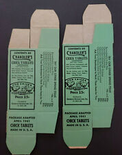 Usado, Vintage 2 Comprimidos Chandler Chick Caixa de Aves St Louis Mo Novo Estoque Antigo PB167 comprar usado  Enviando para Brazil