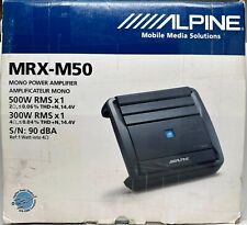 Amplificador de subwoofer Alpine MRX-M50 mono — 500 watts RMS x 1 a 2 ohms, caixa aberta., usado comprar usado  Enviando para Brazil