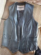 woman leather vest s for sale  Richland Center