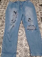 ripped denim jeans extreme for sale  WELSHPOOL