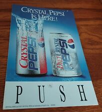 Crystal pepsi push for sale  Phillips