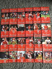 Arsenal programmes 1999 for sale  SWADLINCOTE