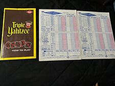 triple yahtzee 1973 instrucciones y dos hojas de puntuación  segunda mano  Embacar hacia Mexico