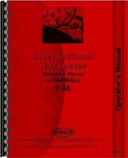 Used, IH International Farmall F30 Tractor Operators Owners Manual for sale  Shipping to Canada