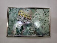 light mirror coors bar framed for sale  Holly
