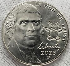 ¡Moneda contraestampilla de juguete de peluche 2023 Thomas Jefferson níquel 5C oso de peluche bebé!, usado segunda mano  Embacar hacia Argentina