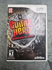 Guitar Hero: Warriors of Rock videogame para Nintendo Wii completo com manual na caixa comprar usado  Enviando para Brazil