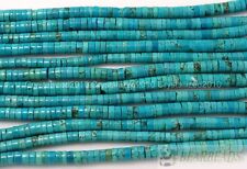 Natural Turquoise Gemstone Heishi Beads Spacer 3mm 4mm 6mm 8mm 10mm 12mm 16" for sale  Shipping to South Africa