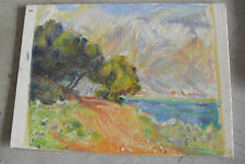 oil vintage painting beach for sale  Downingtown