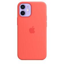 Capa de silicone genuína/oficial Apple iPhone 12 Mini com MagSafe - rosa cítrica comprar usado  Enviando para Brazil