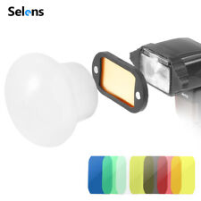 Selens Magnetic Silicone Flash Diffuser Rubber Sphere Filter Gel For Speedlite for sale  Shipping to South Africa