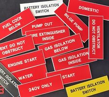 Marine safety labels for sale  TAMWORTH