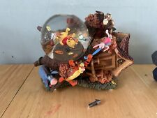 Used, DISNEY'S Winnie The Pooh  Blustery Day Fallen Treehouse Musical Snow Globe for sale  Shipping to South Africa