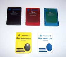 Official PS2 Sony Playstation 2 memory card - Choice Colors OEM U.S Cards for sale  Shipping to South Africa