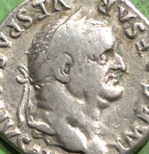 Moneda de Plata Imperial Romana ar Denario de Vespasiano VESPASIANO SENTADO segunda mano  Embacar hacia Argentina