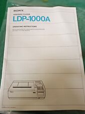 Sony ldp 1000a for sale  Milford