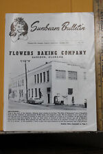Sunbeam Bulletin 1972 pan panadería flores Gadsden Alabama Thomasville Georgia segunda mano  Embacar hacia Argentina