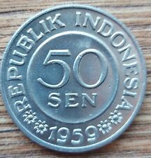 Indonesia sen 1959 usato  Roma