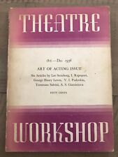 Libro de bolsillo de Theatre Workshop: Art Of Acting Issue (octubre-diciembre de 1936) , usado segunda mano  Embacar hacia Argentina