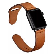 Usado, Pulseira de couro genuíno para Apple Watch para iWatch Series 6 5 4 3 2 38mm/40mm 42mm/44mm comprar usado  Enviando para Brazil