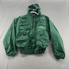 Used, HodgMan Mens Big Zipper Cargo Pocket Nylon Fishing Jacket Vented Hooded L for sale  Shipping to South Africa