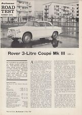 Rover litre coupe for sale  UK