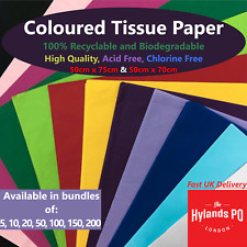 Coloured tissue paper for sale  HORNCHURCH