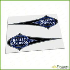 Harley-Davidson Black Blue Heritage Softail Tank Premium Decals Stickers Kit, used for sale  Shipping to South Africa