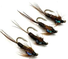 Trout Fly Fishing Flies PHEASANT TAIL FLASHBACK NYMPH BARBED or BARBLESS for sale  Shipping to South Africa