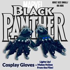 Luvas exclusivas de Pantera Negra Marvel Avengers Disney. Luz e som! Tamanho pequeno comprar usado  Enviando para Brazil