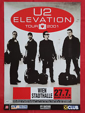 +++ 2001 U2 Show pôster Jul 27th Viena Austria 1st Impressão comprar usado  Enviando para Brazil