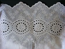 Novo travesseiro de renda bordado de cetim de algodão branco padrão Queen King One, usado comprar usado  Enviando para Brazil