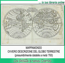 Carta geografica antica usato  Pinerolo
