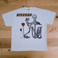 Camiseta Nirvana estilo vintage banda INCESTICIDA branca desbotada tamanho: XL reimpressão comprar usado  Enviando para Brazil