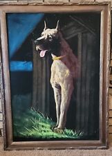 Vintage dog painting for sale  Hudson