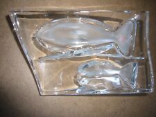 Pair cristalleria clear for sale  AYLESBURY