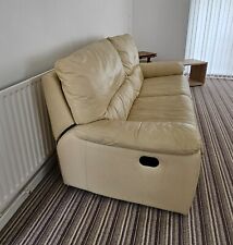 Cream leather seater for sale  KNEBWORTH