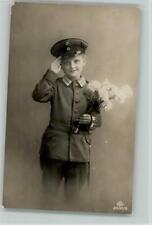 12054313 - boy with flowers stands tight to greet series 2030-5 photo postcard children for sale  Shipping to South Africa