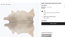 Cb2 cowhide rug for sale  Pacific Palisades