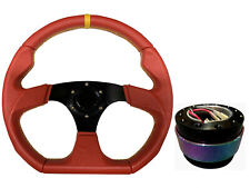 Red aftermarket steering for sale  PETERBOROUGH