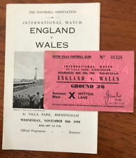 England wales 1958 for sale  ROTHERHAM