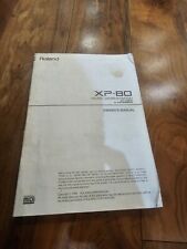 Roland xp80 manuals for sale  MITCHAM
