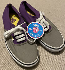 Vans Shoes Lace Up Purple & Grey Mens US 8 Womens US 9.5 New With Tag Trainers for sale  Shipping to South Africa